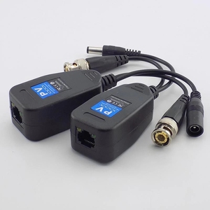 Transceptor de vídeo pasivo CCTV coaxial BNC <span class=keywords><strong>Balun</strong></span>, conectores a RJ45 BNC macho para cámara de vídeo CCTV HDTVI/AHD - Product Image 2