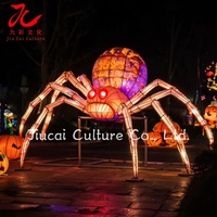 Lanterne chinoise décorative d'Halloween personnalisée, lanterne en soie pour événements d'Halloween, décoration de maison hantée