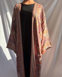 Abaya Bohème Élégante Miyake à Motif Paisley, Robe Cardigan en Chiffon de Haute Qualité, Grande Taille, Plissée, Style Dubaï, pour Femme - Product Image 4
