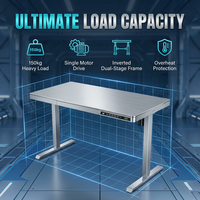 Bureau d'apprentissage et d'ordinateur domestique AOR moderne et minimaliste pour l'e-sport, avec plateau en verre, levage silencieux, trois niveaux, mode mémoire, vente en gros usine