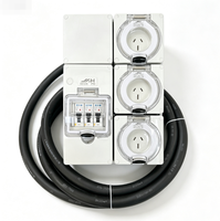 Boîtier de distribution électrique robuste en polycarbonate 56E, étanche IP66, résistant aux UV, conforme à la norme AS/NZS, pour extérieur