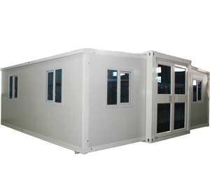 Casa de contenedores plegable portátil y duradera para vacaciones, contenedor de envío expandible para oficina o almacén hecho de madera - Product Image 6