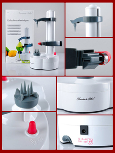 Éplucheur Automatique Multifonction DD528 en Gros, Outil de Cuisine à Piles et USB pour Éplucher les Poires, les Pommes de Terre et les Fruits - Product Image 6