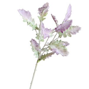 Directo de Fábrica OEM/ODM Tallos Artificiales de Senecio Cineraria Plateado con Hojas Flocadas para Decoración Floral de Bodas - Product Image 5