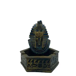 Egyptian Pharaoh Resin Statue Handcrafted Pharaoh Sculpture Decor& resin molds&ashtray