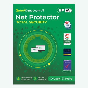Net Protector Total Security 2026 pour Entreprises et Domicile, Licence 3 Ans pour 10 Utilisateurs, Antivirus IA, Anti-Ransomware, Sécurité LAN - Product Image 1