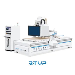 R-TUP לוח חיתוך מכונת CNC עץ נתב מכונת עם אוטומטי כלי מחליף 8 עגול דיסק