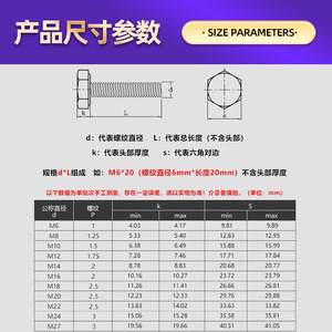Pernos hexagonales Jiang Hong M8x30 a M8x600 con revestimiento negro, grado 8.8, acero Q235 para frenos de vehículos eléctricos - Product Image 2