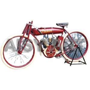 Retro First <span class=keywords><strong>Harley</strong></span> Indian Motorcycle 1:1 Modelo de metal Pintado a mano Decoración suave para Bar Cafetería Restaurante - Product Image 4