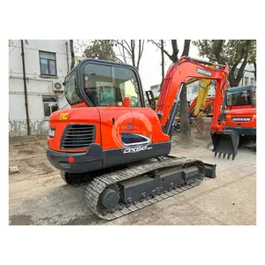 Gebruikte Doosan Minigraafmachine Dx60 Originele Geïmporteerde Tweedehands Hydraulische Rupsgraafmachine 6 Ton Machine Te Koop