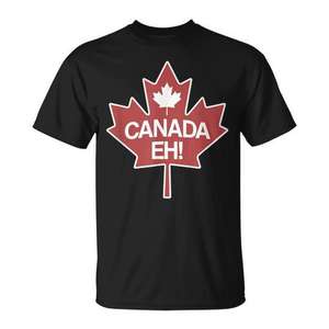 Camiseta con la Hoja de Arce de Canadá, Producto Promocional con el Símbolo Canadiense Icónico - Product Image 1