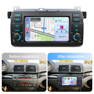 Autoradio Android sans fil avec démarrage rapide pour BMW Série 3 E46 M3, compatible CarPlay, caméra AHD et lecteur multimédia - Product Image 2