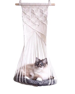 RT21014 Hamac de sommeil suspendu tissé à la main en macramé pour <span class=keywords><strong>chat</strong></span> et chien - Product Image 1
