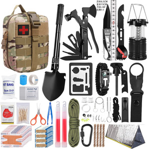 Outdoor Camping <b>Survival</b> <b>Kit</b> 20x15x10cm Compact Multi-functional Emergency Tool Set For Wilderness Adventure - Product Image 4