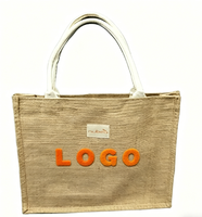 Sac en lin élégant avec logo personnalisé, motif écologique, grande capacité, sac en jute, sac de shopping, parfait pour les mariages et les cadeaux