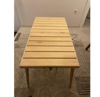 Umweltfreundlicher Multifunktionaler Holz-Geschenktisch Tragbarer Klassischer Picknicktisch Klappbarer Bemalter Wandhängender Tisch