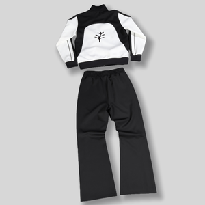 Venta caliente de alta calidad Patchwork Streetwear Sudadera con capucha y pantalones de chándal Set Pullover Zip up Chándales para hombres personalizados - Product Image 4