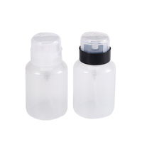 SunelPort - Dispensador de Presión de Plástico PET Vacío de 250 ml para Tónico Facial Profesional, Botella con Bomba para Quitar Esmalte de Uñas
