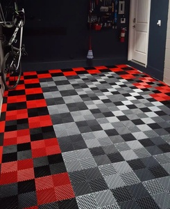 Module populaire de décoration de sol en plastique PP Carrelages de sol de <span class=keywords><strong>garage</strong></span> Carrelages amovibles à emboîtement <span class=keywords><strong>Garage</strong></span> pour magasin de lavage de voiture - Product Image 3