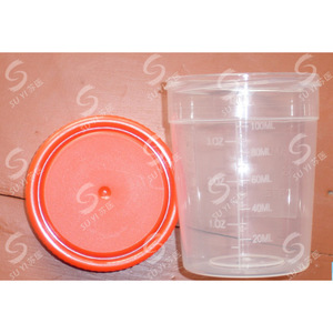 ถ้วยตัวอย่างซูยี่ 120 มล. พลาสติกพร้อมฝาปิดแบบสแนปสำหรับเก็บตัวอย่าง - Product Image 1