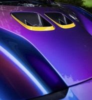 Película de Vinilo para Envoltura de Carrocería de Automóvil de PVC Resistente a los Arañazos, de Alta Calidad, Color Metal Líquido Morado Medianoche, que Cambia de Color