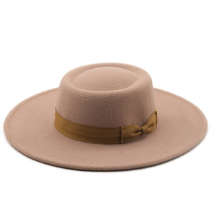 New Vintage Fedora Men Wool Wide Brim Top inverno autunno Chapeau Black Church Bowler Ladies women's Jazz Hats - Product Image 6