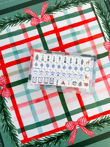 Fichas de Mahjong Acrílicas Plegables de Lujo Americanas con Grabado Navideño para Viajes y Entretenimiento - Product Image 3