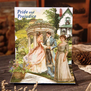 <span class=keywords><strong>Libro</strong></span> de Pegatinas con Temática Literaria de la Serie Coleccionista de Literatura Clásica, Collage de Personajes Femeninos para Decoración de Agendas y Cuadernos - Product Image 4