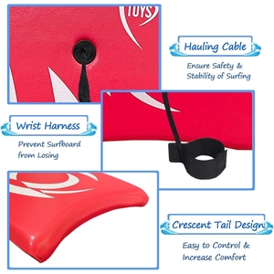 <span class=keywords><strong>Bodyboard</strong></span> de plage <span class=keywords><strong>Pro</strong></span> X Hard Slick Bottom pour garçons de 8 à 13 ans, noyau en HDPE, rocker hybride à trois étages, leash thermosoudé - Product Image 3