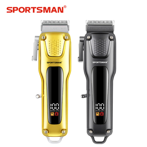 Cortadora de Pelo Profesional SPORTSMAN de Acero Inoxidable, <span class=keywords><strong>Afeitadora</strong></span> Eléctrica con Pantalla en Inglés, Longitudes de Corte Ajustables, 1500mAh, Uso Doméstico - Product Image 2