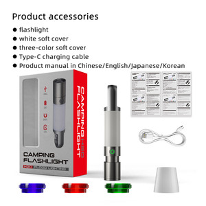 Xách tay móc chìa khóa đèn pin sạc Zoom Dimmer Led đèn pin với clip - Product Image 3