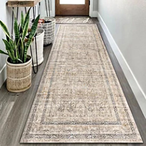 Alfombra de pasillo de estilo europeo Rollo completo de pasillo con parte inferior antideslizante de TPR Poliéster moderno plegable y lavable-para hoteles - Product Image 4