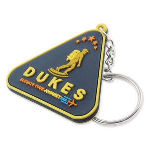 Manufacturer Made logo 2D/3D Letter Shape Rubber Pvc Key Chain Custom Personalized Soft Silicone Keychains for Promotion Gifts - Product Image 4