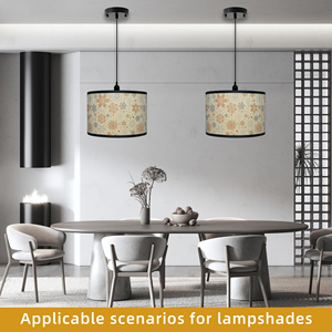 <span class=keywords><strong>Paralume</strong></span> con motivo <span class=keywords><strong>stampato</strong></span> a colori della foresta pluviale tropicale lampada staccabile con luce a sospensione decorazione <span class=keywords><strong>paralume</strong></span> in bambù - Product Image 5