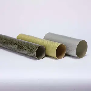Tubo de fibra de carbono UAV personalizado de alta resistência brilhante 6 mm-50 mm Frp 100% 3k Tubo de fibra de carbono colorido