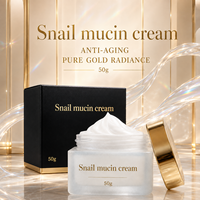Crème à la mucine d'escargot OEM personnalisée avec logo, Platinum rare, régénérante, liftante, raffermissante, anti-âge, renouvellement cellulaire, nourrissante