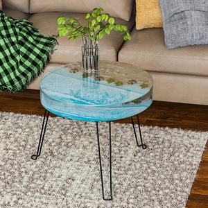 DM409-Mesa De Río De gran tamaño, bandeja De escritura, modos De selicón, redondo, café, té, escritorio, molde De silicona - Product Image 3