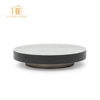Ensemble de table basse en marbre moderne et luxueux italien pour le salon, meubles de haute qualité, taille et couleur personnalisables, LUXART HOME