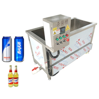 Petit pot en verre en acier inoxydable Pasteurisateur de bain lait vin Oliver bouteille d'huile jus tomate bouteille pasteurisation machine