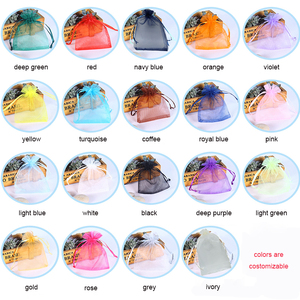 Sankira Jewelry Bag <strong>Organza</strong> Candy Bags Wedding Favour Sheer Drawstring Textile Package <strong>Pouches</strong> Gift Bag - Product Image 2