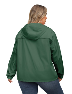 Imperméable à capuche pour femmes de <span class=keywords><strong>grande</strong></span> <span class=keywords><strong>taille</strong></span> à la mode en gros-<span class=keywords><strong>Veste</strong></span> de <span class=keywords><strong>randonnée</strong></span> extérieure pliable et légère, personnalisée en vrac - Product Image 4