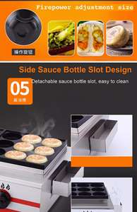 Mini máquina comercial de panqueques antiadherente de acero inoxidable, Mini máquina eléctrica holandesa para hacer panqueques - Product Image 5