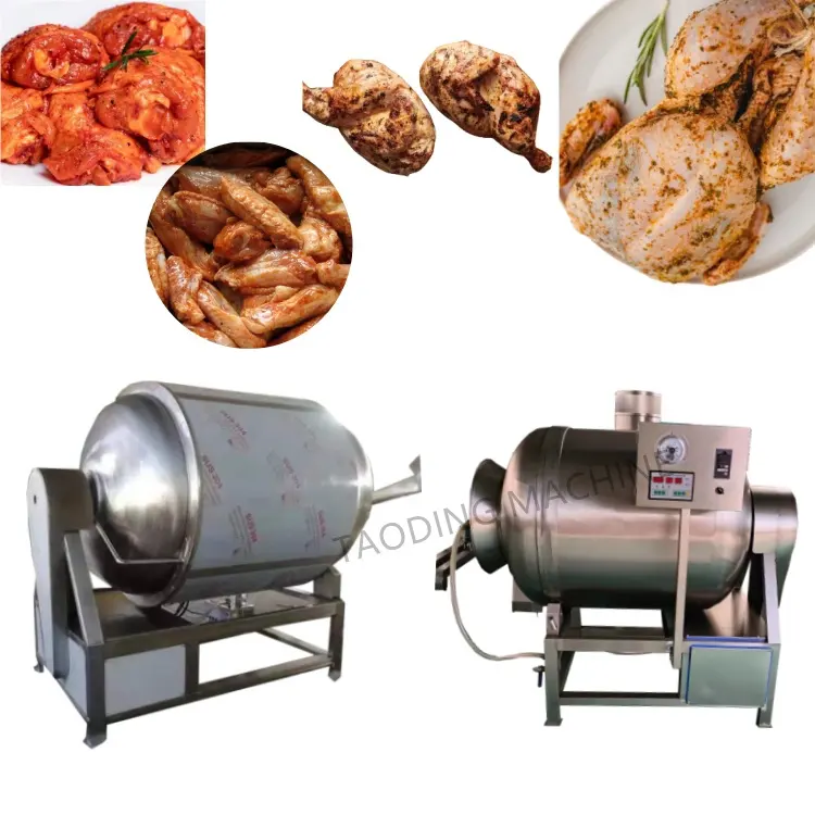 Máquina marinadora de pollo frito de 1000 lbs, máquina mezcladora de alimentos comercial, máquina mezcladora de carne, vaso de salazón, máquina de marinado al vacío