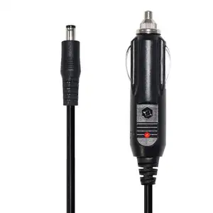 Adaptador de tomada 3.5mm dc 12/24v, plugue para isqueiro de cigarro, acendedor de cigarro, adaptador para tomada, cabo de chumbo, geladeira de carro