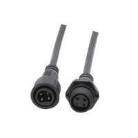 Câble d'éclairage sur mesure AHUA, faisceau de câbles moulé, connecteur étanche mâle/femelle 4 broches M16, adaptateur CC 110V 4A, IP65, prise de câble LED