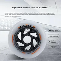 Patins à roulettes de vitesse Roselle-T5 en fibre de carbone et alliage d'aluminium, pour enfants et adultes, professionnels, grandes roues, en ligne