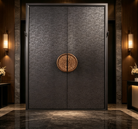 Porte en aluminium de style français haut de gamme, isolation acoustique, écologique et durable, couleur personnalisable, garantie de 5 ans