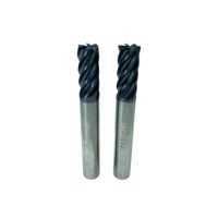 Fraise à queue plate en carbure de tungstène à 6 dents, 6 flûtes, personnalisable, revêtue, pour usinage CNC, OEM, résistante à l'usure