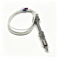 Sonde de température à résistance thermique WRNT-01, type K/E/J, capteur FX PT100, thermocouple à ressort de compression, vis M12*1.5, 5x30mm