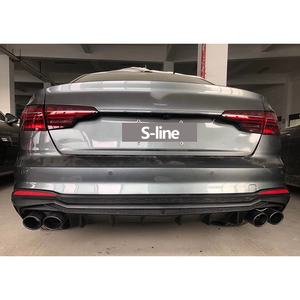 Difusor de Parachoques Trasero con Salida de Escape para <span class=keywords><strong>Audi</strong></span> A4 S4 B9.5 <span class=keywords><strong>a</strong></span> Estilo RS4 2020-2023, Versión Normal S-line, Kit de Carrocerí<span class=keywords><strong>a</strong></span>, Gran Venta - Product Image 6